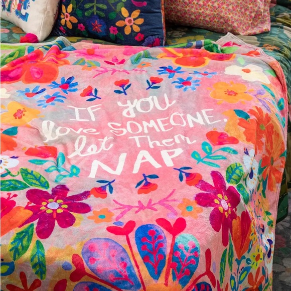 NWT Natural Life Double-Sided Cozy Throw Blanket - Let Them Nap - Picture 4 of 5